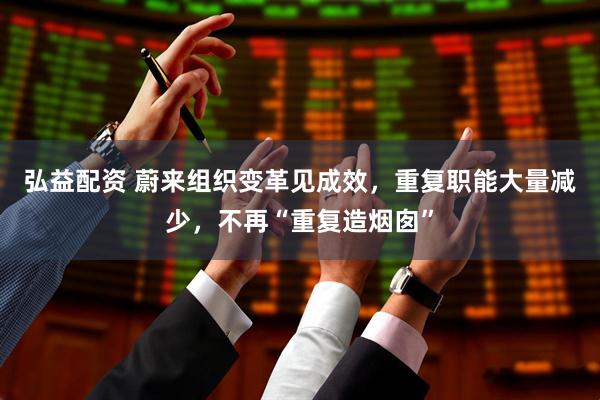弘益配资 蔚来组织变革见成效，重复职能大量减少，不再“重复造烟囱”