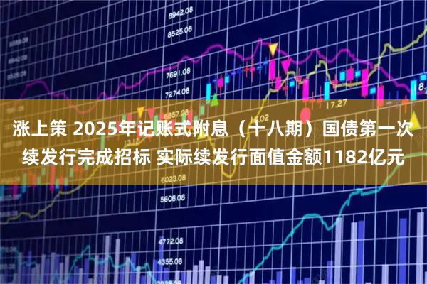 涨上策 2025年记账式附息(十八期)国债第一次续发行完成招标 实际续发行面值金额1182亿元